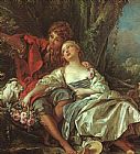 Francois Boucher Pastorale detail painting
